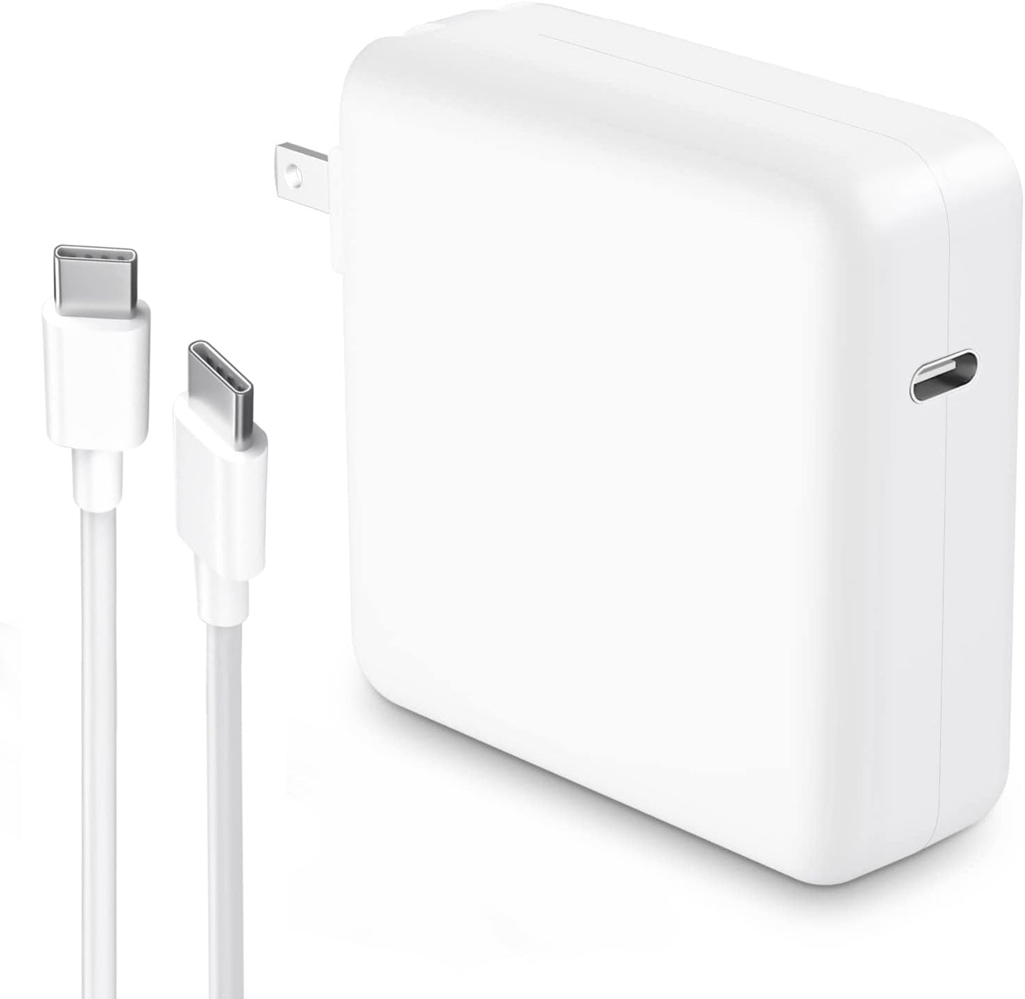 Mac Book Pro Charger, 61W/67W USB C Charger Power Adapter for MacBook Pro/Air 13/14 Inch, for MacBook 12 Inch, Included USB-C to USB-C Charge Cable (6.6ft/2m)