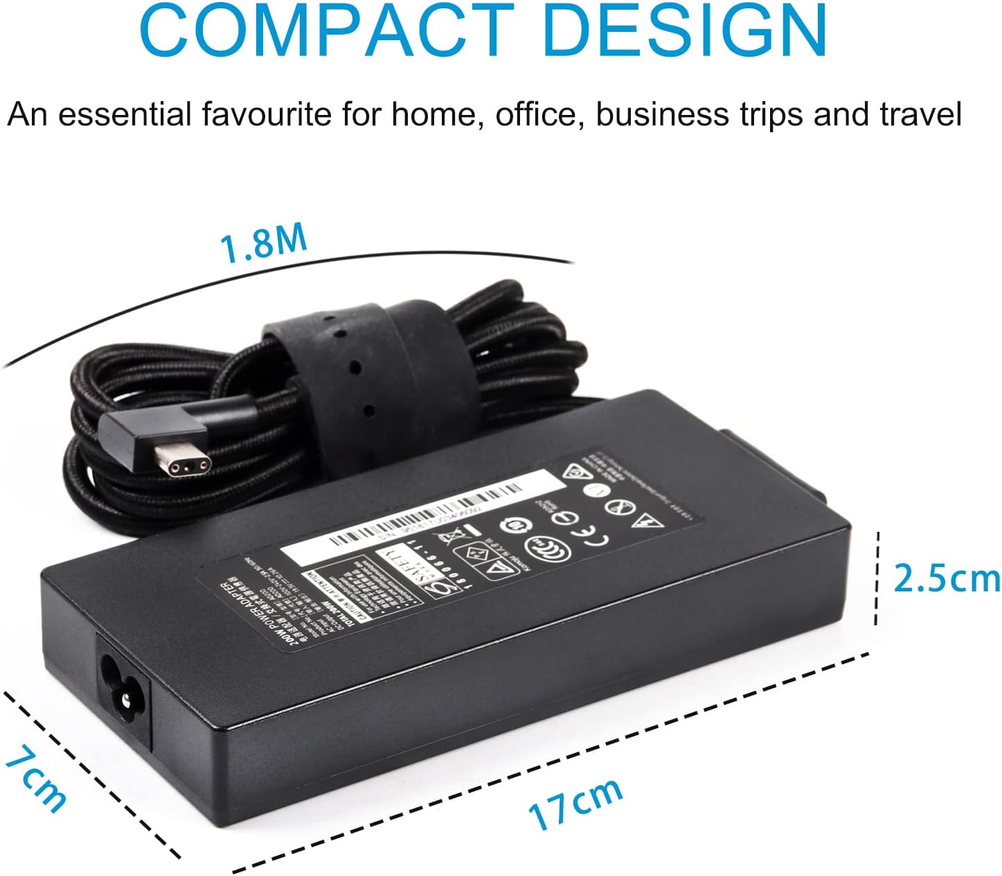 MiliPow 230W 19.5V 11.8A RC30-0248 Charger For Razer Blade Pro 17 and Razer Blade 15 w/GTX1070/RTX2070/RTX2080