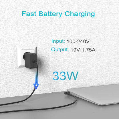 ASUS VivoBook 33W 19V 1.75A Adaptateur Chargeur pour ASUS VivoBook S200 X200 X200CA X201E X202 X202E K200MA F200CA F200MA,ASUS Eeebook X205 X205T X205TA Ordinateur Portable