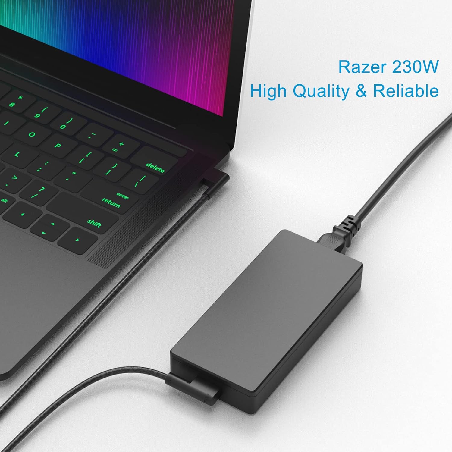 MiliPow 230W 19.5V 11.8A RC30-0248 Charger For Razer Blade Pro 17 and Razer Blade 15 w/GTX1070/RTX2070/RTX2080